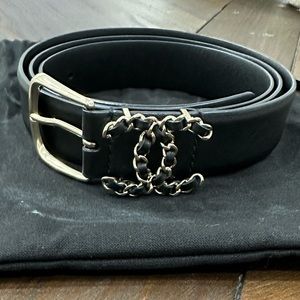 Chanel Black/Gold Belt, worn only once!!